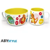 Abysse Corp POKEMON - Breakfast Set Mug + Bowl - Pikachu & Kanto Starters