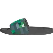 Adidas Strand-/badsko 'ADILETTE SHOWER - MINECRAFT' antracit / ljusgrön / mörkgrön / vit