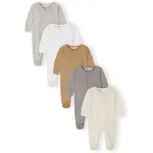 MINOTI Sparkdräkt/body kräm / camel / beigemelerad / stone