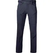 Bergans Men's Convertible Zip-Off Softshell Pants Navy Blue