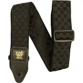 Ernie Ball Classic Jacquard Gitarrband i textil Black Checkers