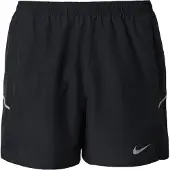 Nike Löparshorts Dri-FIT Miler 2-i-1 - Svart/Silver, storlek Medium