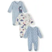 MINOTI Pyjamas marinblå / ljusblå / mörkröd / vit