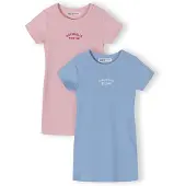 MINOTI Klänning ljusblå / rosa / mörkrosa / vit