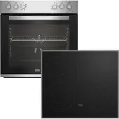 Beko BBUE12020X, Keramisk, 4 zone(s), Glass-keramisk, Svart, Röra, 58 cm