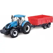 Bburago TRAKTOR Släpvagn NEW HOLLAND