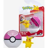 Pokémon - Clip N Go Female Pikachu w. Love Ball