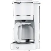 Adler Kaffebryggare för 12 koppar / kaffeapparat / vit filterkaffebryggare / bryggare