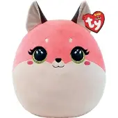 TY Squish-a-Boos ROXIE rosa rävmaskotdyna 22 cm 39223