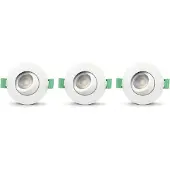 Llitt Sanna Dimbar Infälld downlight 3000K/4000K 520lm IP65 3-pack Vit