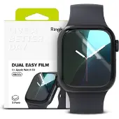 Ringke Dual Easy 3-pack skyddsfolie för Apple Klocka 10 46 mm