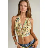 Hiccups for Kids Mönstrad Rynkad Crop Top