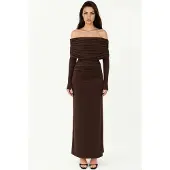 Hiccups for Kids Off-Shoulder Bodycon Maxiklänning