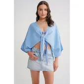 MixRay Texturerad V-ringad Bolero Blus