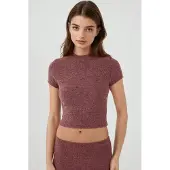 Hiccups for Kids Slim Fit Stickad Crop Blus