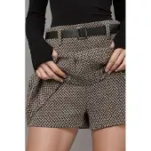 Hiccups for Kids Hög midja plisserade mini shorts