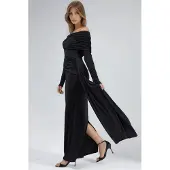 Hiccups for Kids Asymmetrisk Bodycon Maxiklänning med Slits