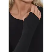 Hiccups for Kids Elastisk Crew Neck Långärmad Crop Top