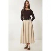 Happiness İstanbul Bälte Midja Hög Midiskirt