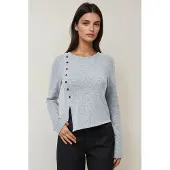 Hiccups for Kids Texturerad långärmad knappad slim fit topp