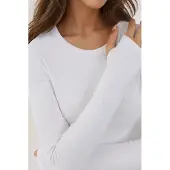 Hiccups for Kids Elastisk Crew Neck Långärmad Crop Top