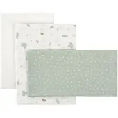 cambrass Ardi 50x90x1 Cm Dra-på-lakan För Spjälsäng 3 Enheter