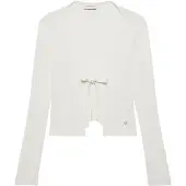 Calvin Klein Jeans Linen Blend Tie Front Cardigan