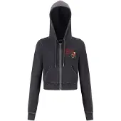 Ed Hardy Sweatjacka 'Flaming Tiger' gul / pastellgul / rubinröd / svart