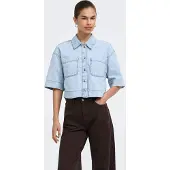 ONLY Blus 'ONLCleo' blå denim