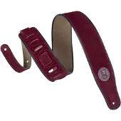 Levys Leathers Mss3 Burgundy Suede Guitar Strap