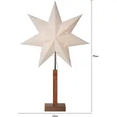Star Trading Julstjärna på fot 55cm | vit []