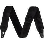 Fender Poodle Plush Black Guitar Strap (0990642010)