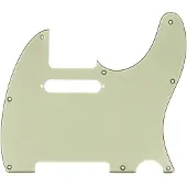 Fender 8-hole Mount Telecaster-plektrumskydd 3-Ply Mintgrönt
