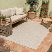 NATURL. Utomhusmatta | Costa sand hos Volero | 140x200 cm | Syntet | Enfärgad | Rektangulär | Plattvävd