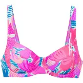 Sunseeker Bikiniöverdel blå / pastellblå / rosa / pitaya