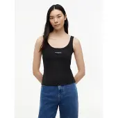 Tommy Hilfiger Tommy Jeans Logo Embroidery Slim Ribbed Tank Top