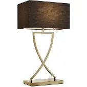 LUCANDE Bordslampa , Evaine, Svart, Vardagsrum, Metall, Modern