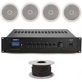 SubZero 60W 100V 6-tums Takhögtalarsystem