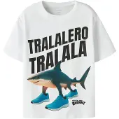 Name it T-shirt - Noos - NkmArmy Brainrot - Bright White - - 6 år (116) - T-shirt
