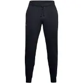 Under Armour herr Rival Fleece Joggers, Svart (001)/Onyx Vit, 3X-Storlek