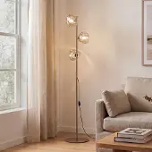 TK Lighting Golvlampa Lava , Creme / bärnsten, Vardagsrum / matsal, Glas, Modern, Golvlampa