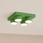 TK Lighting Taklampa Brix , dimbar, Grön, Vardagsrum / matsal, Metall, Modern, Taklampa