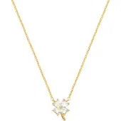 Luxenter Luxenterhalsband tillverkat av 18K gult guld med briljanta zirkoner - Trak