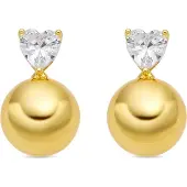 Luxenter Örhängen med Glittrande Zirkonia 18k guldfinish - Miora