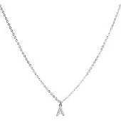 Luxenter Halsband 'Alphabet' vit