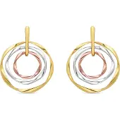 Luxenter Luxenterörhängen i 18K gult guld - Ushdao