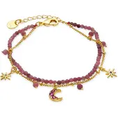 Luxenter Luxenterarmband med rosa kristall 18k guldfinish - Ethal