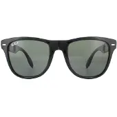 Ray-Ban Solglasögon Folding Wayfarer 4105 Svart Grön Polariserad 601/58 54mm