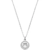 Luxenter Halsband 'Alphabet' vit
