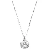 Luxenter Rhodiumpläterat Briljant Zirkonia Halsband - Alfabet